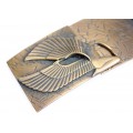 Pafta " Egyptian Revival " și element decorativ pentru curea . Franța cca 1900